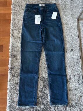PAIGE Hoxton High Rise Slim Straight Leg Jeans NWT Women’s 24 Denim